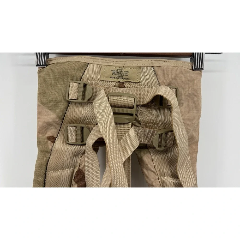 Molle II Shoulder Straps Backpack Rucksack Desert Tan Camo NSN 8465-01-491-7513